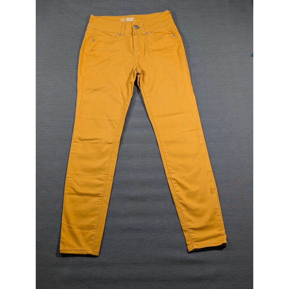 No boundaries Mid Rise Skinny Jeans Mustard Yellow Denim Jeggings Pants Size 5